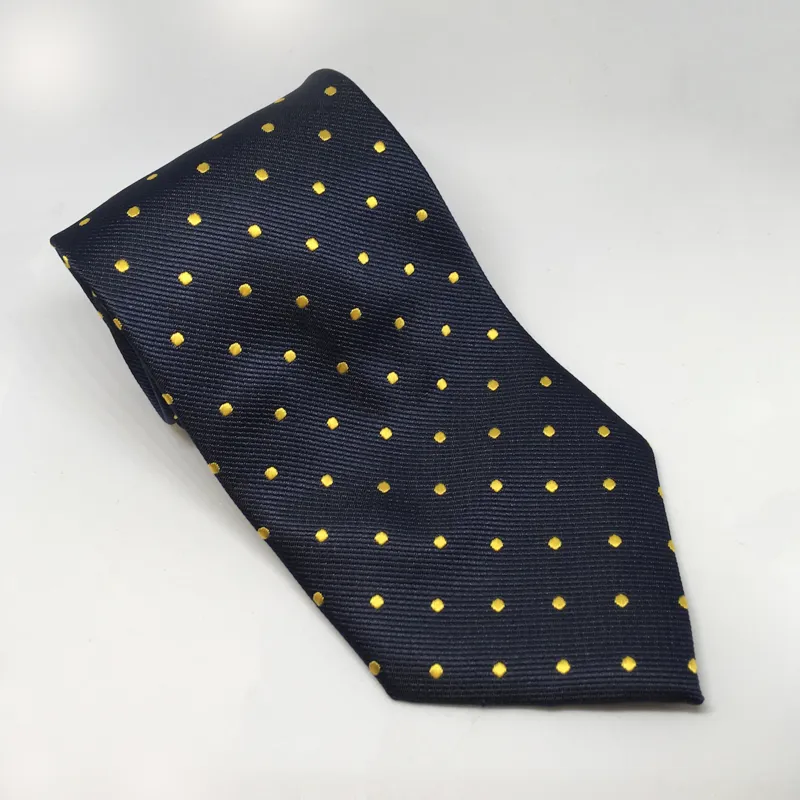 Equetech Showing Tie Polka Dot Junior Navy/Gold